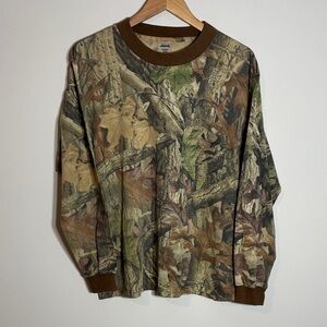 Vintage Liberty Realtree Advantage Camo Long Sleeve Shirt Large